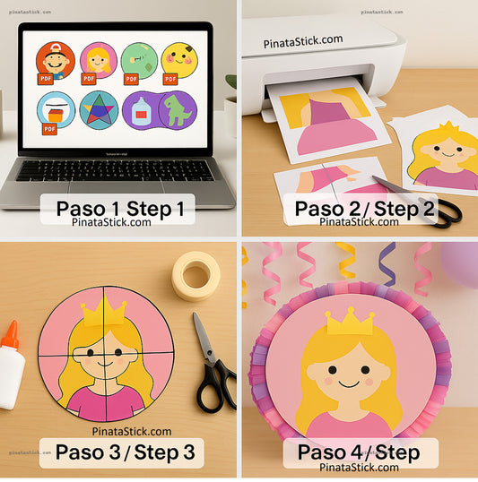 50 Poster Piñatas Redondas | 50 Round Poster Piñatas